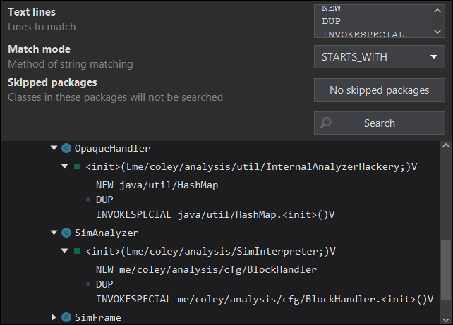 search - instructions